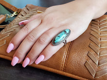 Load image into Gallery viewer, Cloud Mountain Spider Web Matirx Long Oval Ring