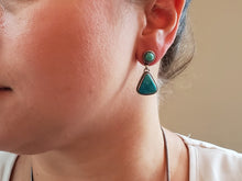 Load image into Gallery viewer, Kingman Triangle Drop Earrings