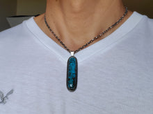 Load image into Gallery viewer, Burro Mountain Long Oval Pendant