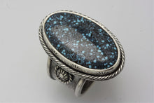 Load image into Gallery viewer, High Grade Micro Spider Web Matrix Kingman Long Oval Ring