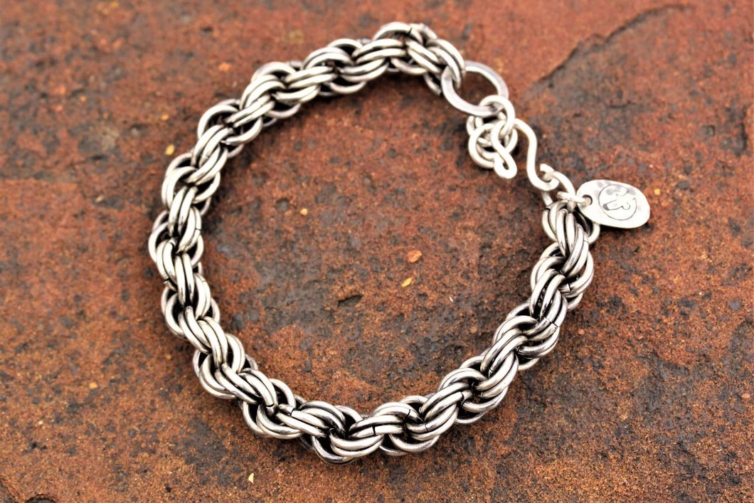 Silver Chain Maille Bracelet