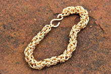 Load image into Gallery viewer, Gold Byzantine Chain Maille Bracelet