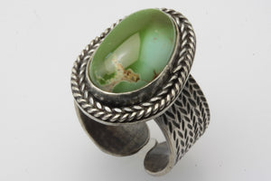 Moss Green Royston Adjustable Ring