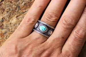 Turquoise Mountain Band Ring