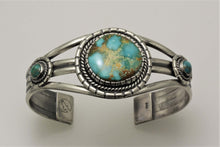 Load image into Gallery viewer, Royston Turquoise Three Stone Bracelet