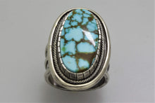 Load image into Gallery viewer, Red Web Turquoise Mountain Oval Ring