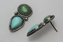 Load image into Gallery viewer, Campitos and Kingman Two Stones Earrings