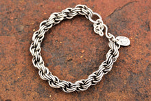 Load image into Gallery viewer, Silver Chain Maille Bracelet