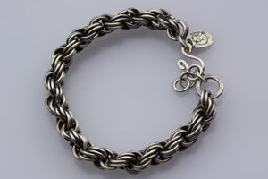 Silver Chain Maille Bracelet