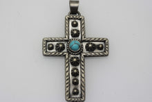 Load image into Gallery viewer, Turquoise Cross Pendant