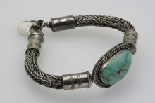 Load image into Gallery viewer, Turquoise Mountain Celtic/Viking Weaved Bracelet