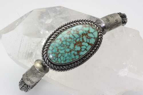 Spider Web Kingman Turquoise Celtic/Viking Weaved Bracelet