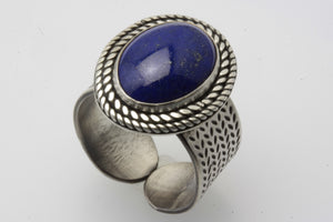 Lapis Lazuli Oval Adjustable Ring