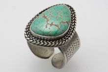 Load image into Gallery viewer, Rare Aurora Turquoise Adjustable Ring
