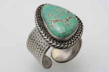 Load image into Gallery viewer, Rare Aurora Turquoise Adjustable Ring