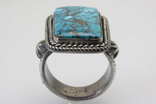 Load image into Gallery viewer, Ithaca Peak Rectangle Turquoise Ring