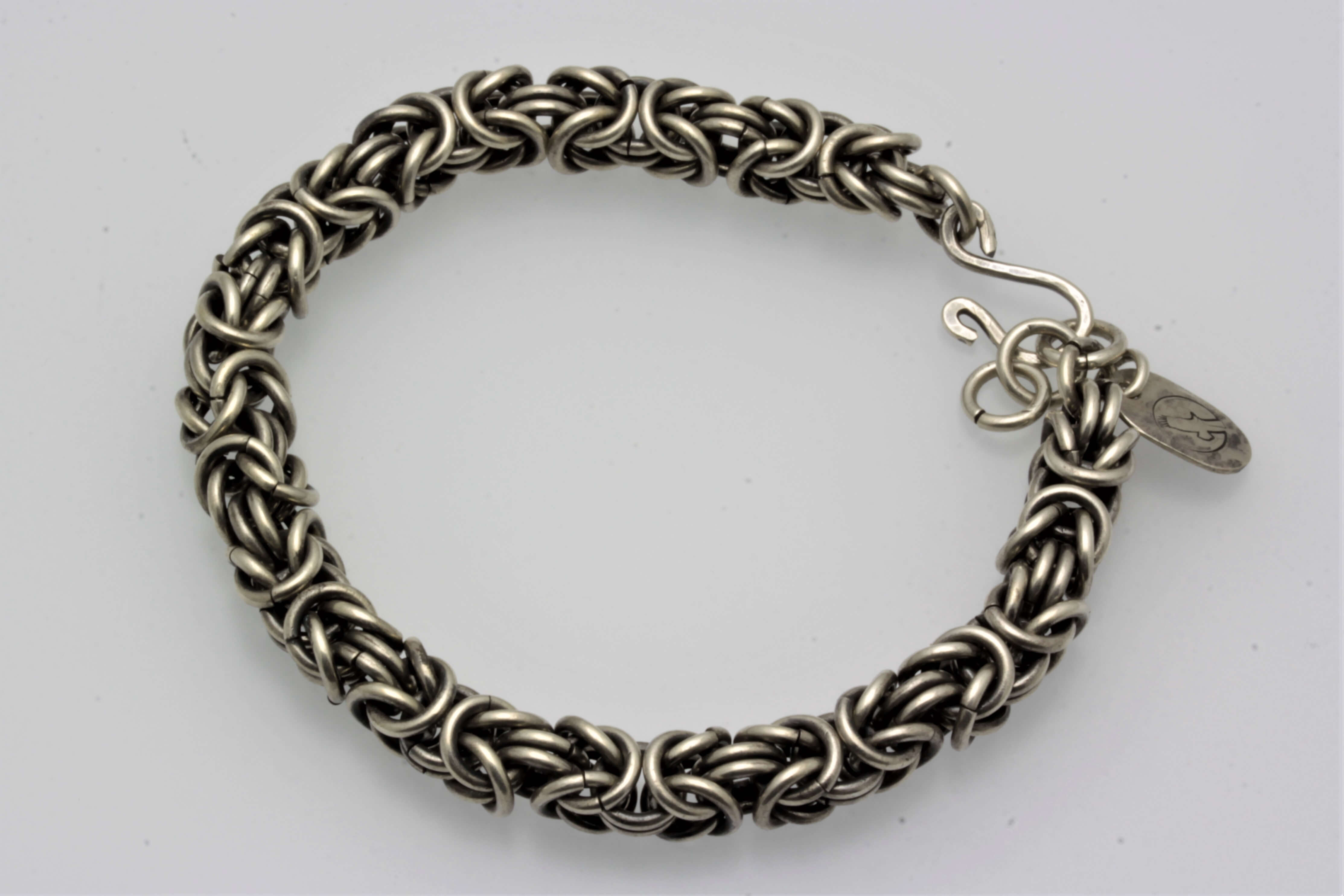 アクセサリー Byzantine maille Chain Bracelet Silver Byzantine Chain Maille Bracelet – earthlodge