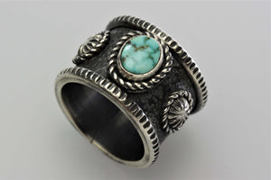 Turquoise Mountain Band Ring