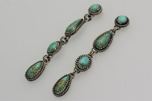 Tyrone, Campitos and Carico Lake Four Small Turquoise Earrings