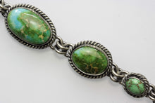 Load image into Gallery viewer, Sonoran Gold Turquoise Link Bracelet