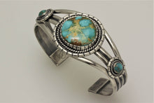 Load image into Gallery viewer, Royston Turquoise Three Stone Bracelet