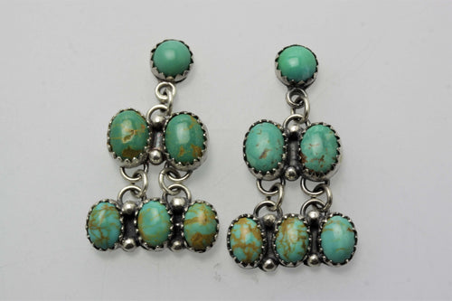 Campitos and Kingman Six Small Stones Earrings